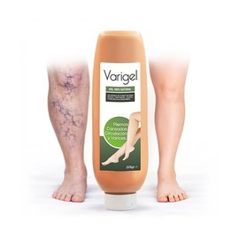 Sin Dolor Gel para Piernas Cansadas y Varices - Varigel 225 gr - Mala circulacin y Araitas - Con Castao de Indias y Hammamelis                        