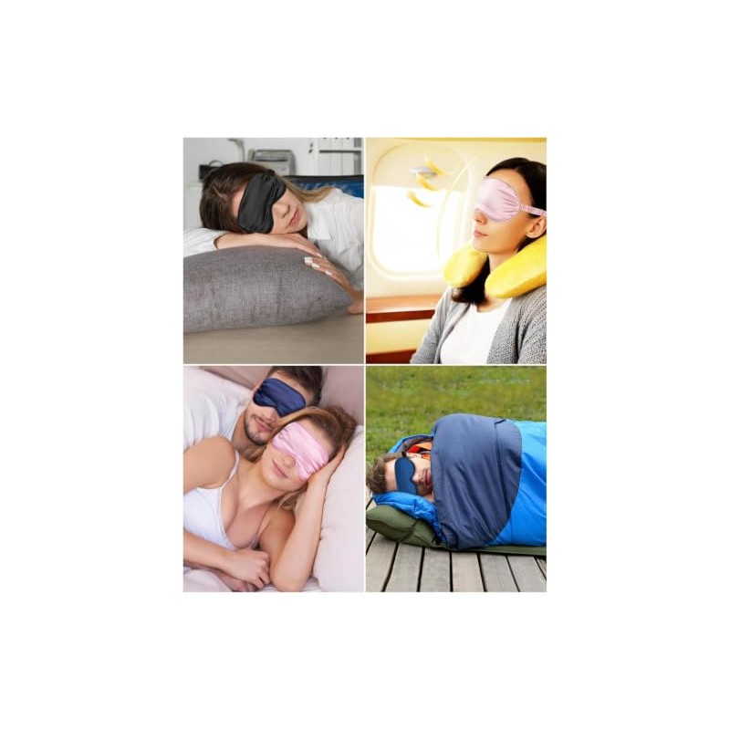 6 Piezas Antifaz Para Dormir, Cubre Ojos Para Dormirsombreado Efectivo