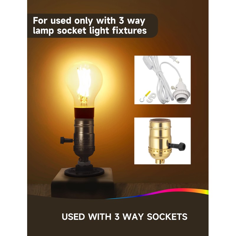 3 Way Light Bulbs 50 100 150w Equivalent, Soft White