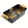 Unbranded Non-Stick Loaf Pan with Handled Stainless Steel Trivet for