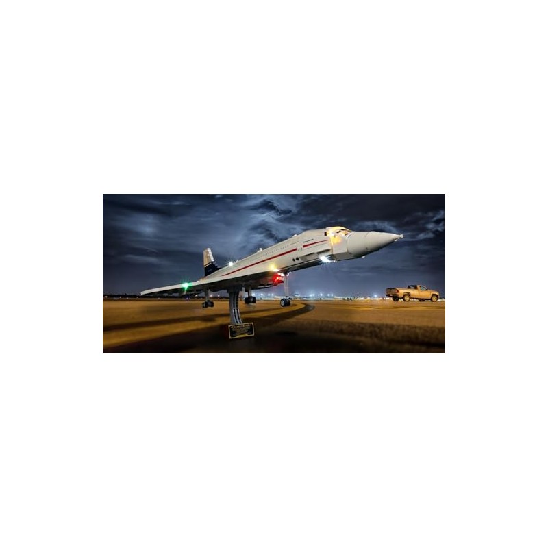 BrickSoul Led Light Kit for Leg0 Concorde Building Set, Compatible