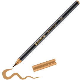 edding 1340 Brush Pen - Ochre - 1 Pen - Flexible Brush Tip - Felt Pen for Painting, Writing and Drawing - Bullet Journals, Hand Lettering, Mandalas, Calligraphy