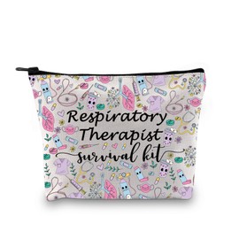 GJTIM Respiratory Therapy Makeup Bag Respiratory Therapist Survival Kit Gift for RT Graduates (Survival RT 2 Bag)