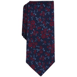 Bar III Men's Kelso Floral Burgundy Necktie-OS