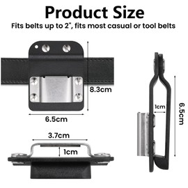 JIZZU Bohrwerkzeugholster für Werkzeuggürtel, Robust Werkzeuggürtelhalter 304 Edelstahl für Akkubohrer, Schlagschrauber, Nagler, Maßband