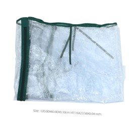 Levemolo Greenhouse Cover PVC Rainproof Protector with Up Zipper Doors for Plant Growth Small Tunnel Cover for Flowers Vegetables and Succulents