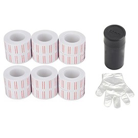 MFLABEL 12 Rolls 7200pcs White Price Gun Labels for Mx-5500 (12 Rolls)