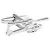 Silver Helicopter Cufflinks, Aviation-Inspired Accessories, Great Gift for Pilots and