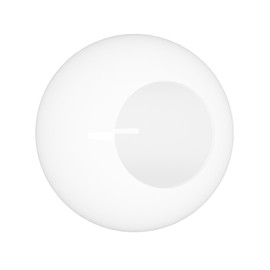 KastLite 12" White Acrylic Lamp Post Globe | Smooth Textured with 5.25" Neckless Opening | Manufactured in the USA