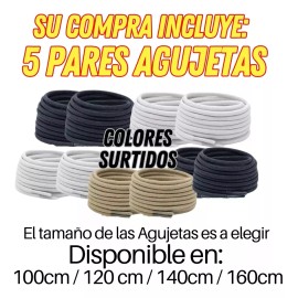 Mafab 5 Pares Agujetas Bota Trabajo Deportivas Redondas Reforzadas