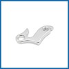 A ABSOPRO Silver Tone Aluminum Alloy Bicycle Derailleur Hanger Tail