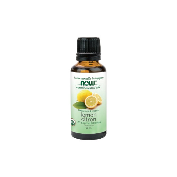 Now Essential Oils Lemon Oil (Certified Organic) - 30ml