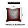 Shrahala Grey Abstract Tie Dye Outdoor Throw Pillow Cover, Dark