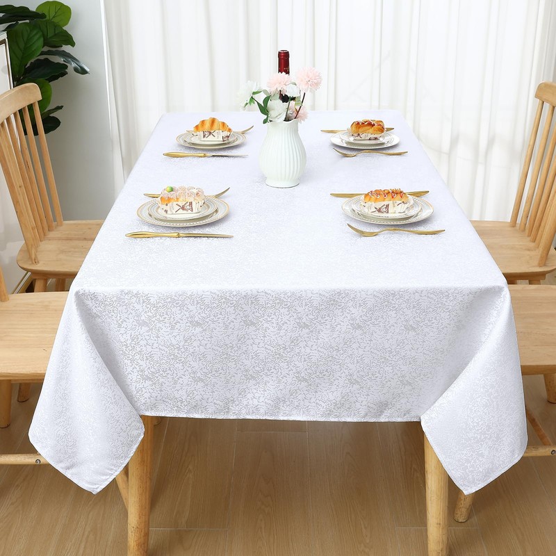 Spotjoy Tablecloth Washable Rectangular 140 x 180 cm Polyester Table
