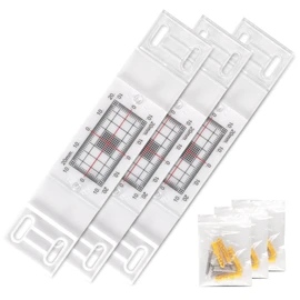 Crack Gauge Monitor， Crack Monitor with Updated Two Fixed adapter | Crack Measure and Record Instrument for Monitoring Wall Deformation and Crack (5PC)