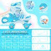 SMOOJOY Roller Skates for Girls Kids Boys,4 Size Adjustable Indoor