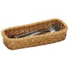 Wicker Effect Plastic Cutlery Tray