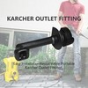 Fai Top High Pressure Washer Elbow, Outlet Hose, Compatible with