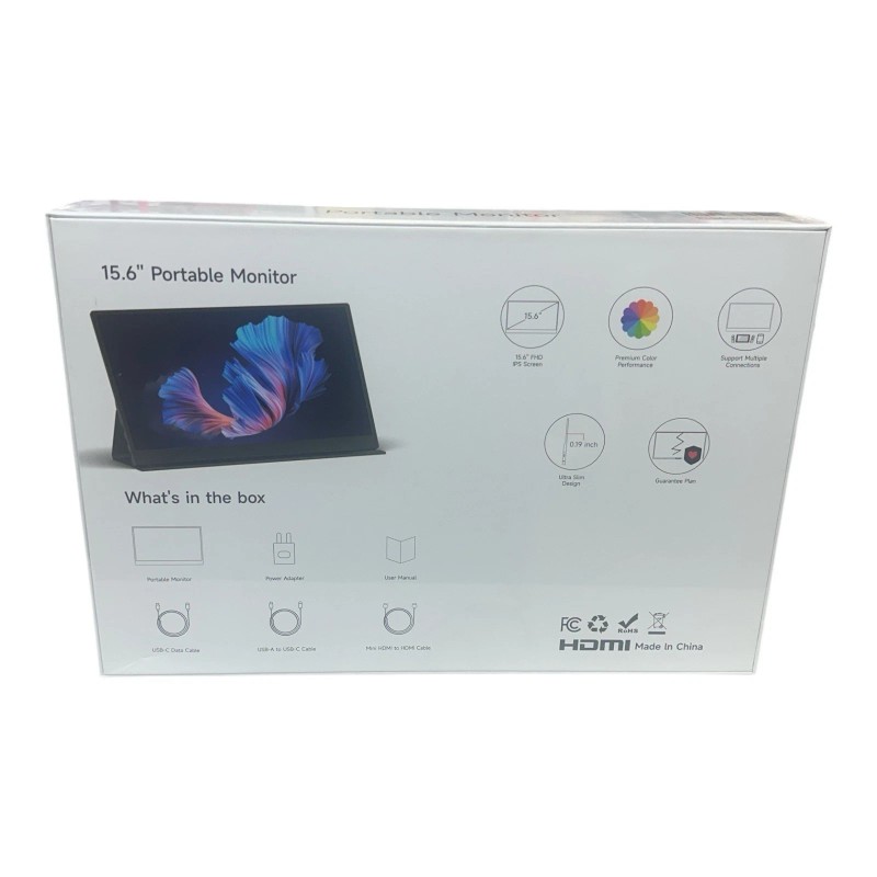 AYY 15.6" FHD PORTABLE MONITOR ULTA THIN 1080P 60 HZ