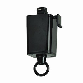 Nora Lighting NT-368B/J 1-Circuit Track Pendant To Track Adapter, 1 Or 2 Circuit Track, J-Style Track Light Black