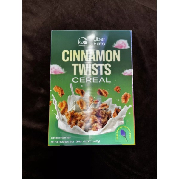 Taco Bell x Uber Eats Cinnamon Twists Cereal | FREE