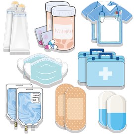 16 Pack Mini Funny Nurse Sticky Notes Nursing Student Essentials School Gifts Stationary Sticky Notes Booklet Self Stick Pads for Hospital School Supplies