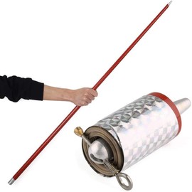 Magic Appearing Cane, Metal Gun Rod, Telescopic Rod, Magic Stick, Stage Magic Tool, Magic Tool, Magic Tool, Magic Tool, 43.3 inches (110 cm), Red