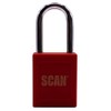 SCAN SCAPLLORED Lockout Padlock, Silver