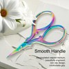 Jaasuee 3.57 Inch Mini Rainbow Scissors, Sharp Stainless Steel Embroidery