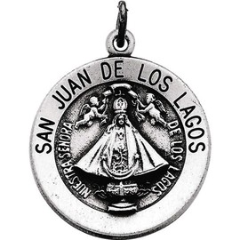Eliana and Eli Sterling Silver 18.25mm Round San Juan de Los Lagos Medal