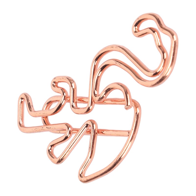 100pcs Flamingo Paper Clip Cute Animal Shape File Note Page