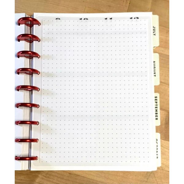 Handmade Dot Grid Two Sided Dashboard Insert for use w/