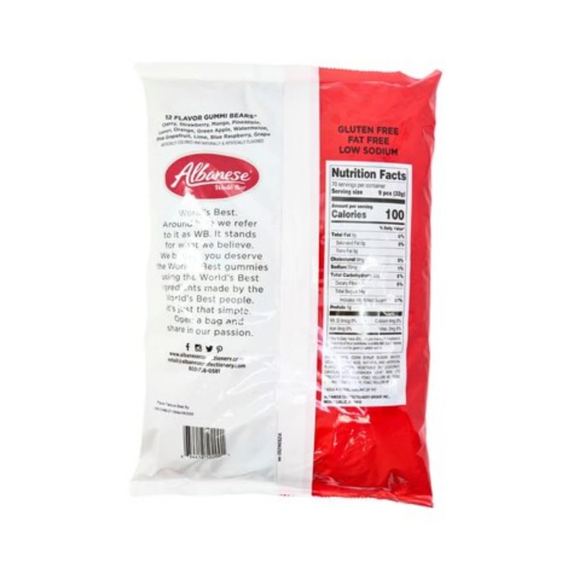 Albanese bulk gummi bears 12 flavor 5 Lb Bag by