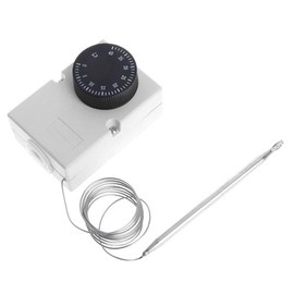 WOWOWO AC220V 0-40℃ Temperature Switch Capillary Thermostat Controller w waterproof box
