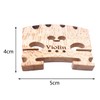TUOREN 2pcs Violin Bridge 4/4 Full Size Fine Grade Maple