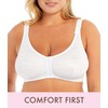 Carole Martin Wirefree Front Closure Bra for Women with Adjustable