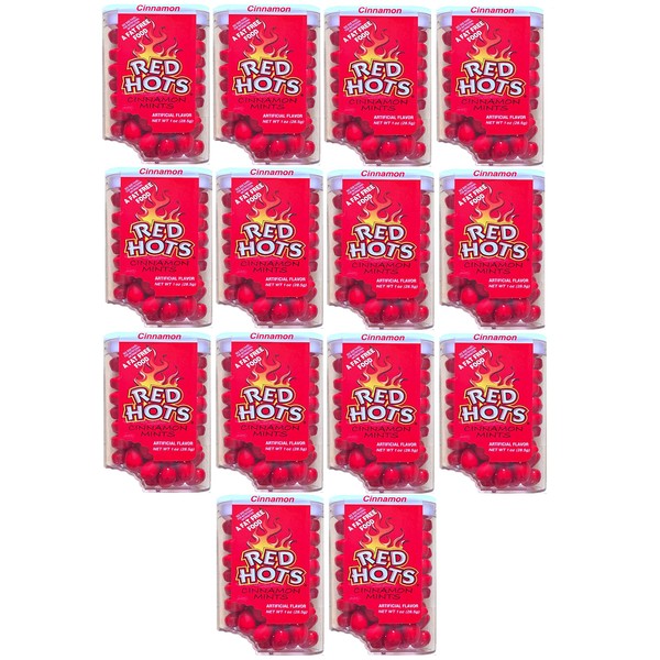 RED HOT Cinnamon Mints TIC TAC Style, 1 Ounce (Pack of 14)