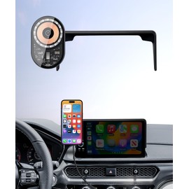 Masergogo Wireless Charging car Phone Holder for Acura Integra 2023-2025 Integra Type S 2024 2025/ADX 2025 Accessories 7/9 inch Screen Fixed Clip,360° Rotation car Phone Mount Compatible with MagSafe