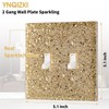 YNQIZKI Light Switch Cover Plate - Shiny Gold Mirror Finish