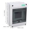 Circuit Breaker Box PC IP65 Waterproof 5 Way Transparent Cover