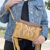 Myra Bag Western Fringe Crossbody for Women - Leather Boho