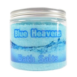 Blue Heavens Bath Salts Soak - Bath Soaks, Herbal Bath Salts In A Jar, Sea Salt, Natural Bath Salt Soak, Spa Gifts, Epsom Salt Bath Gifts