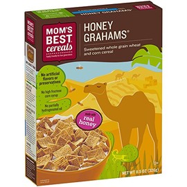 Mom's Best Naturals Honey Grahams Breakfast Cereal,11.5 Ounce Box