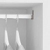 Emuca 7060825 Lateral Support for Oval Wardrobe Hanging Rod, Metallic