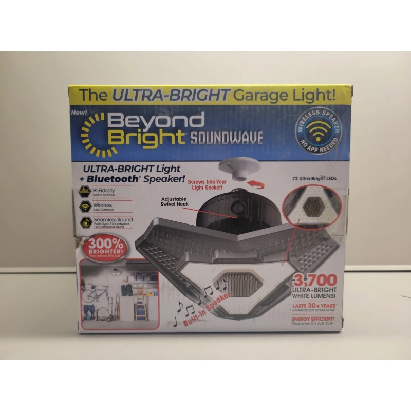 BEYOND BRIGHT New BEYOND BRIGHT Soundwave, 3700 Lumens & Bluetooth