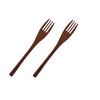 Rattan Gei TOUGEI Obi Table Forks Wood Natural Wood Forks