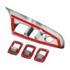 Left Drive 4pcs Window Lift Button Switch Decoration Trim Fit