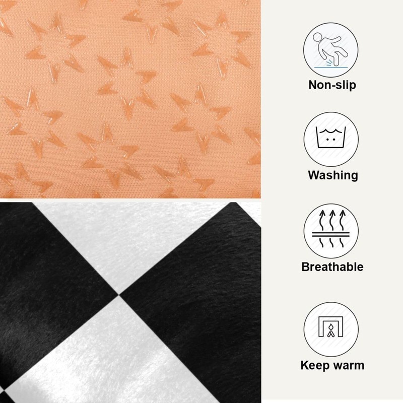 Coikll Checkerboard Pet Bed Pad Soft Dog Bed Mat with