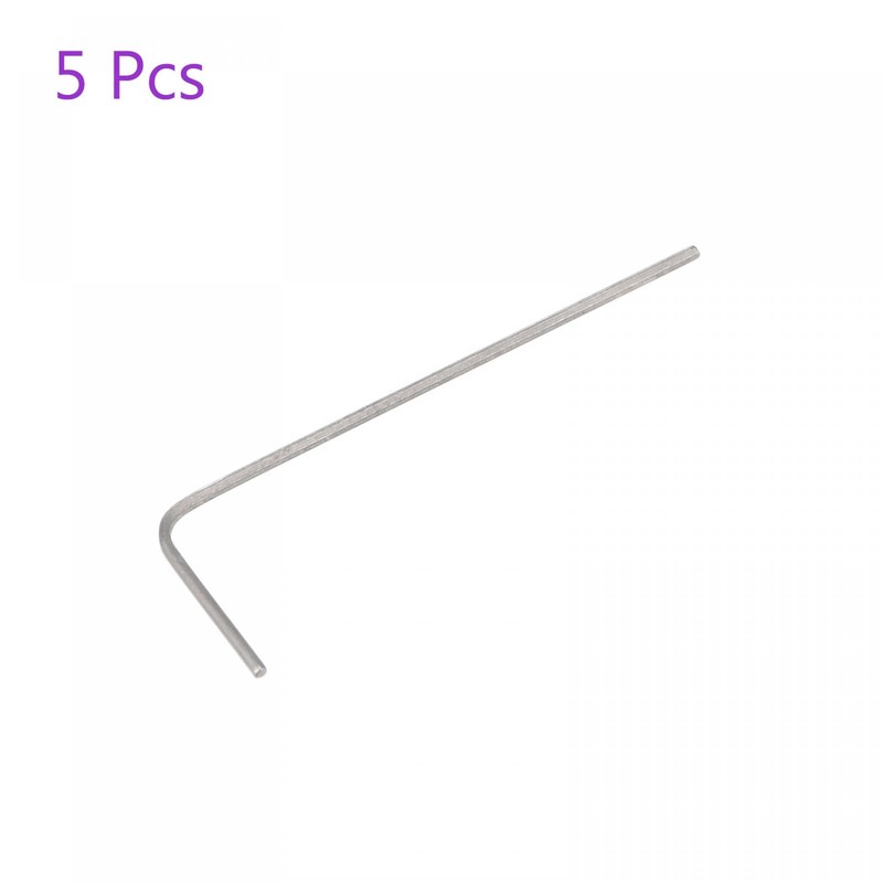 sourcing map 5 Pack 0.7mm Hex Key Wrench, L Shaped