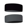 Simple Sports Headband - Sustainable, Double-Sided, Seamless, Elastic (Black &